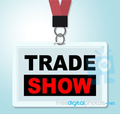 Trade Show Shows Corporate Purchase And Biz Stock Image