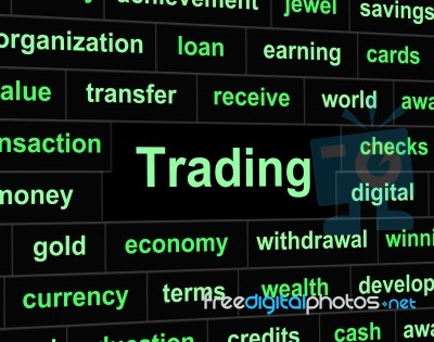 Trade Trading Represents Commerce Commercial And Export Stock Image