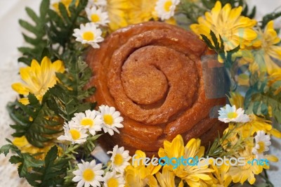 Traditional Folar Cake Stock Photo