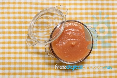 Traditional Quince Jam Stock Photo