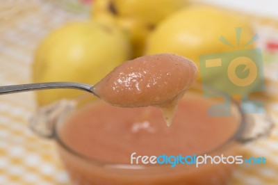 Traditional Quince Jam Stock Photo