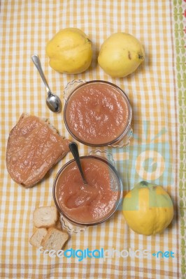 Traditional Quince Jam Stock Photo