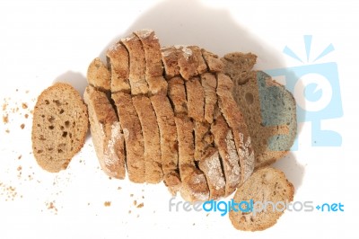 Traditional Slices Of Bread Stock Photo