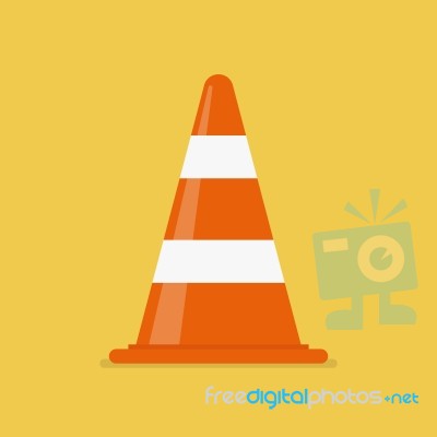 Traffic Cone  Illustration Stock Image