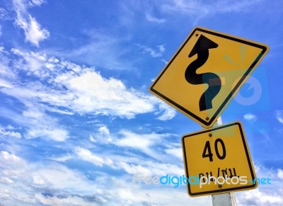 Traffic Signs Stock Photo