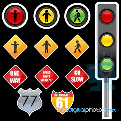 Traffic Signs Stock Image