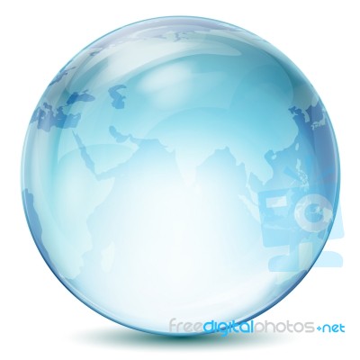 Transparent Globe Stock Image
