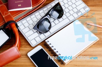 Travel Booking And Planning Concept Stock Photo