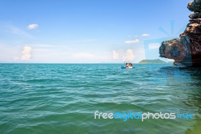 Travel By Kayak Stock Photo