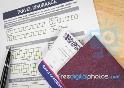Travel Insurance Stock Photo