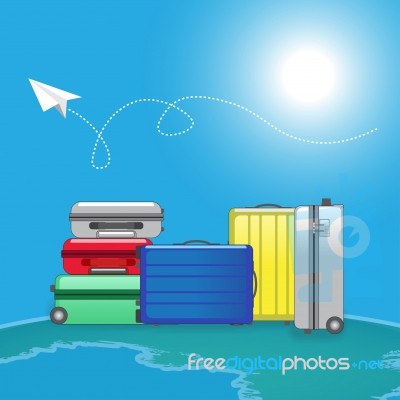 Traveller Luggage Bag Stock Image