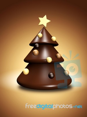 Tree Chocolate Stock Image