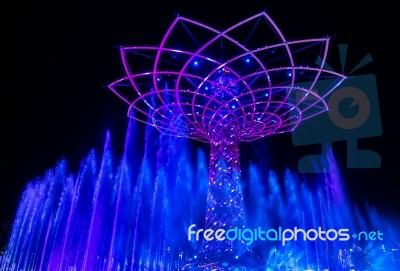 Tree Of Life At Expo In Milan Italy Stock Photo