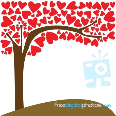 Tree Of Love Stock Image