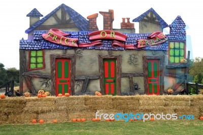 Trick Or Treat House Stock Photo