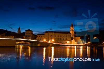 Trogir Night View Stock Photo