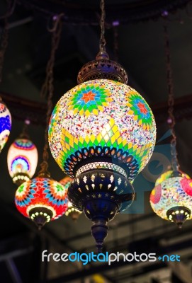 Turkish Lamps Stock Photo