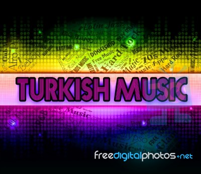 Turkish Music Shows Sound Track And Arabic Stock Image