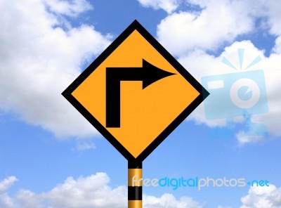 Turn Right Stock Image