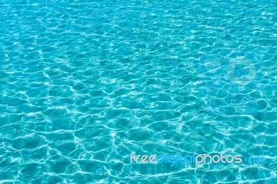 Turqouise Sea Water Surface Stock Photo
