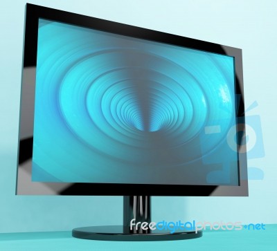TV Monitor Stock Image