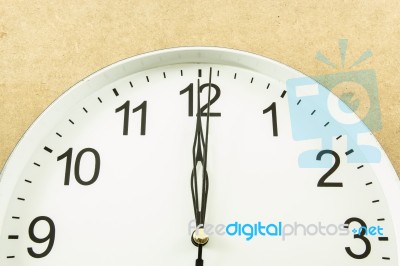 Twelve O'clock Stock Photo