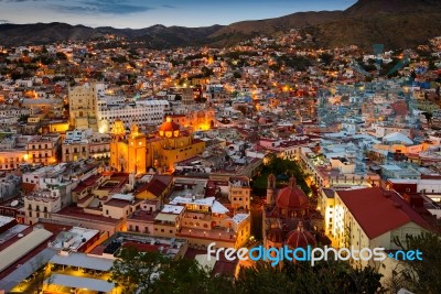 Twilight At Guanajuato Stock Photo