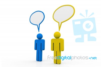 Two People Talk Stock Image Two People Talk Stock Image