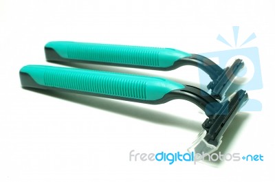 Two Razors Stock Photo