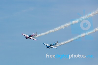 Two Twister Sa100 Aircraft At Airbourne Stock Photo