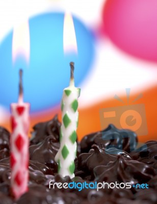 Two Year Old Birthday Party Stock Photo