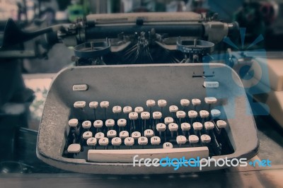 Typewriter Stock Photo