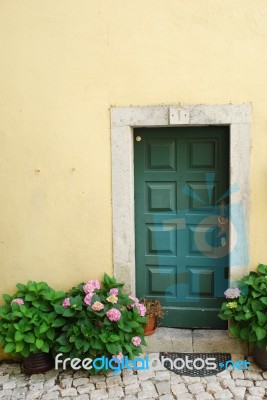 Typical House Detail In Local Village Stock Photo
