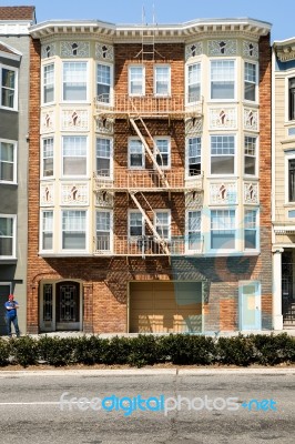 Typical San Francisco Building Stock Photo