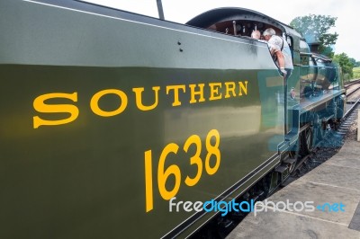 U Class Locomotive At Sheffield Park Station Stock Photo