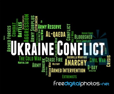 Ukraine Conflict Shows Fighting Campaigns And Wars Stock Image