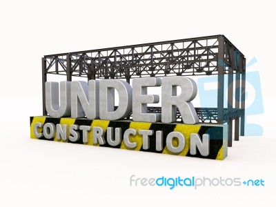 Under Construction Stock Image
