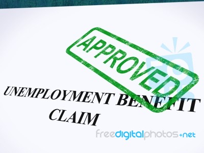 Unemployment Benefit Claim Approved Stock Image