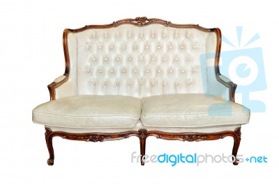 Upholstered Sofa Stock Photo