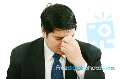 Upset Businessman Stock Photo