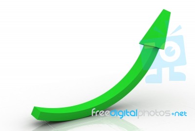 Upward Arrow Stock Image