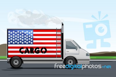 Usa Cargo Stock Image