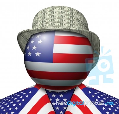 Usa Dollar Hat Stock Image