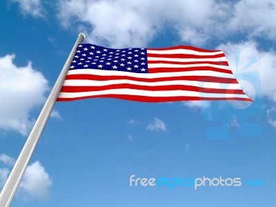 USA Flag Stock Photo