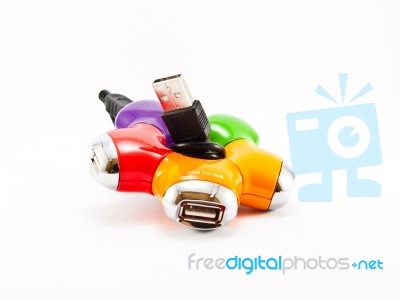USB Hub Stock Photo