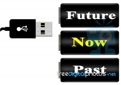 Usb Time,support Stock Image