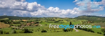 Val D'orcia, Tuscany/italy - May 17 : Countryside Of Val D'orcia… Stock Photo