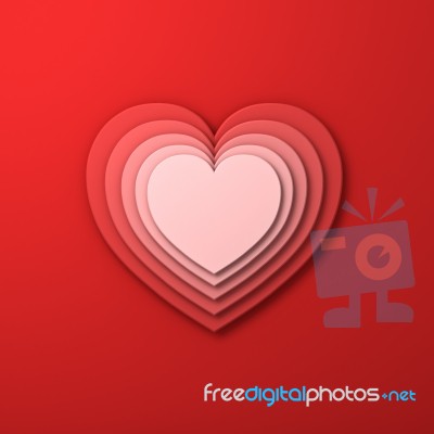 Valentines Day Heart Background Stock Image