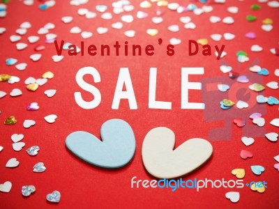 Valentines Day Sale Stock Photo