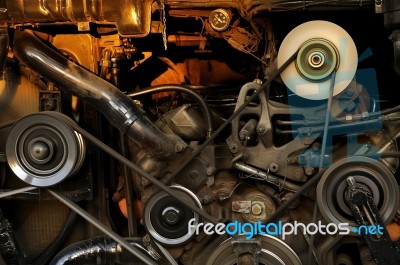 Vehicle Engine Stock Photo